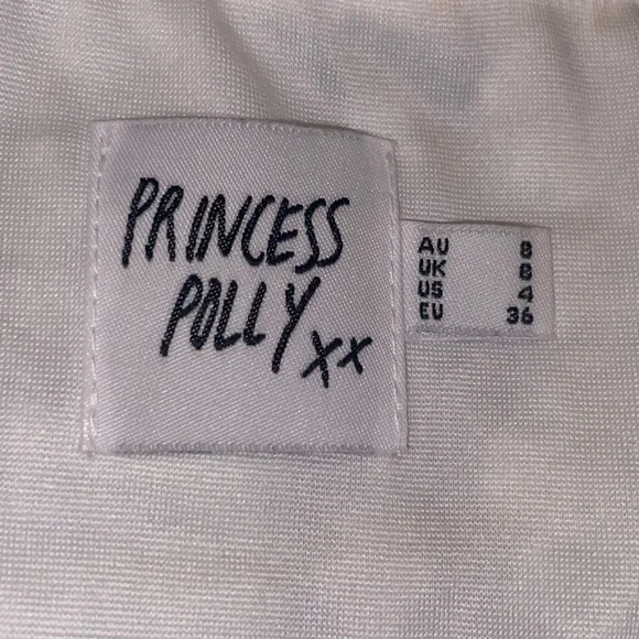 Princess Polly Breezy Off the Shoulder Mini Dress White size 4 - Picture 6 of 12